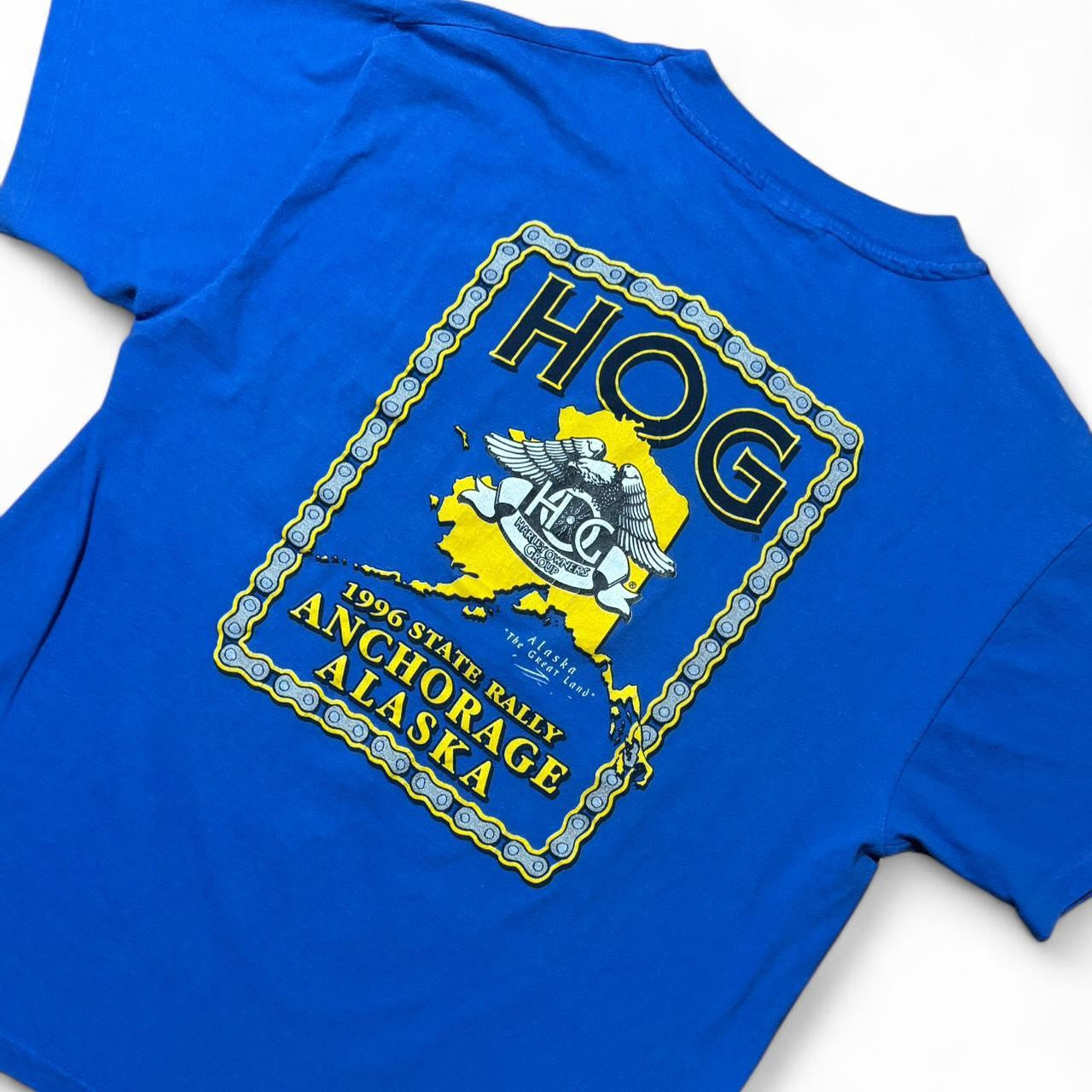 1996 Hog Rally Alaska Harley Owners Tee
