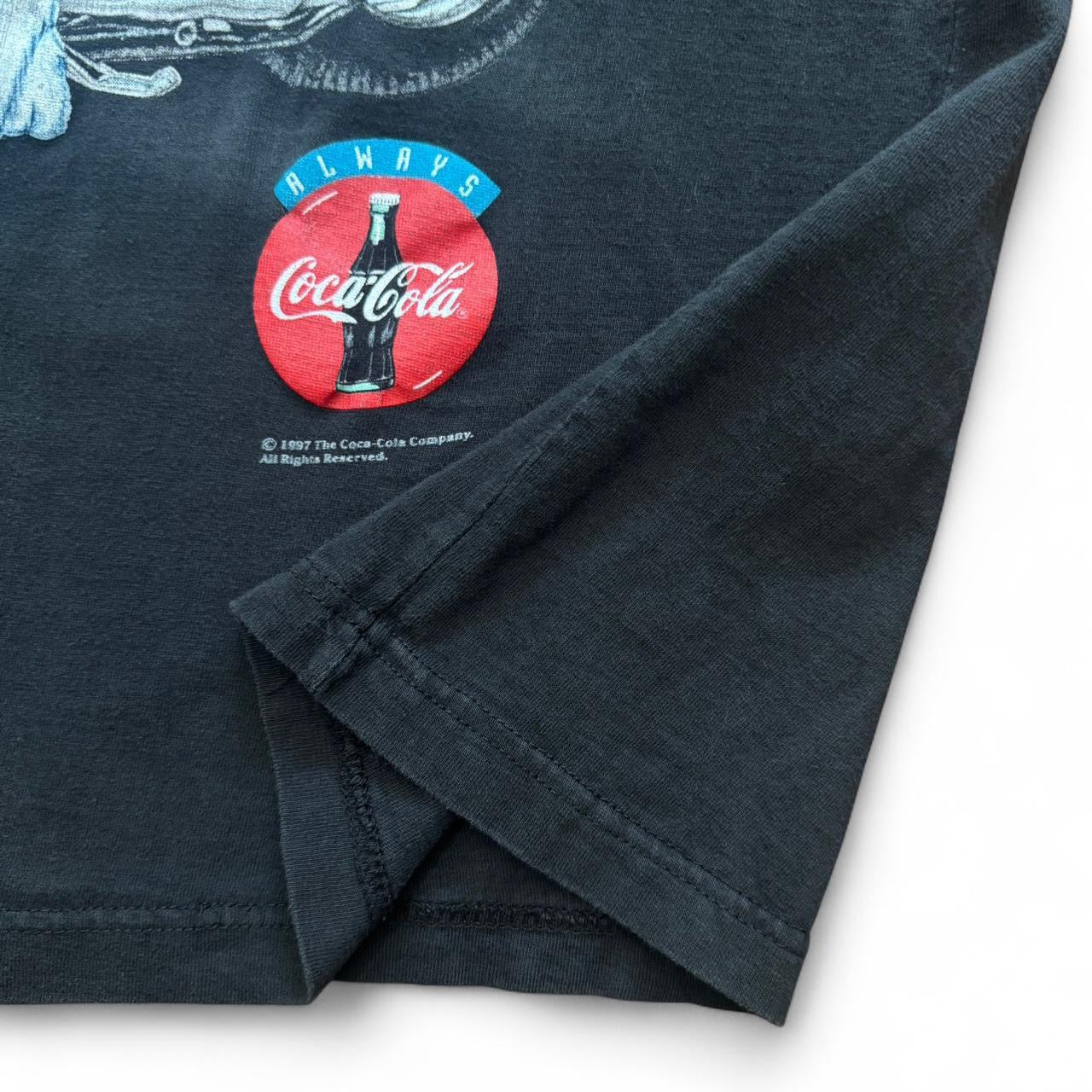 1997 Coca Cola Polar Bear Biker Tee