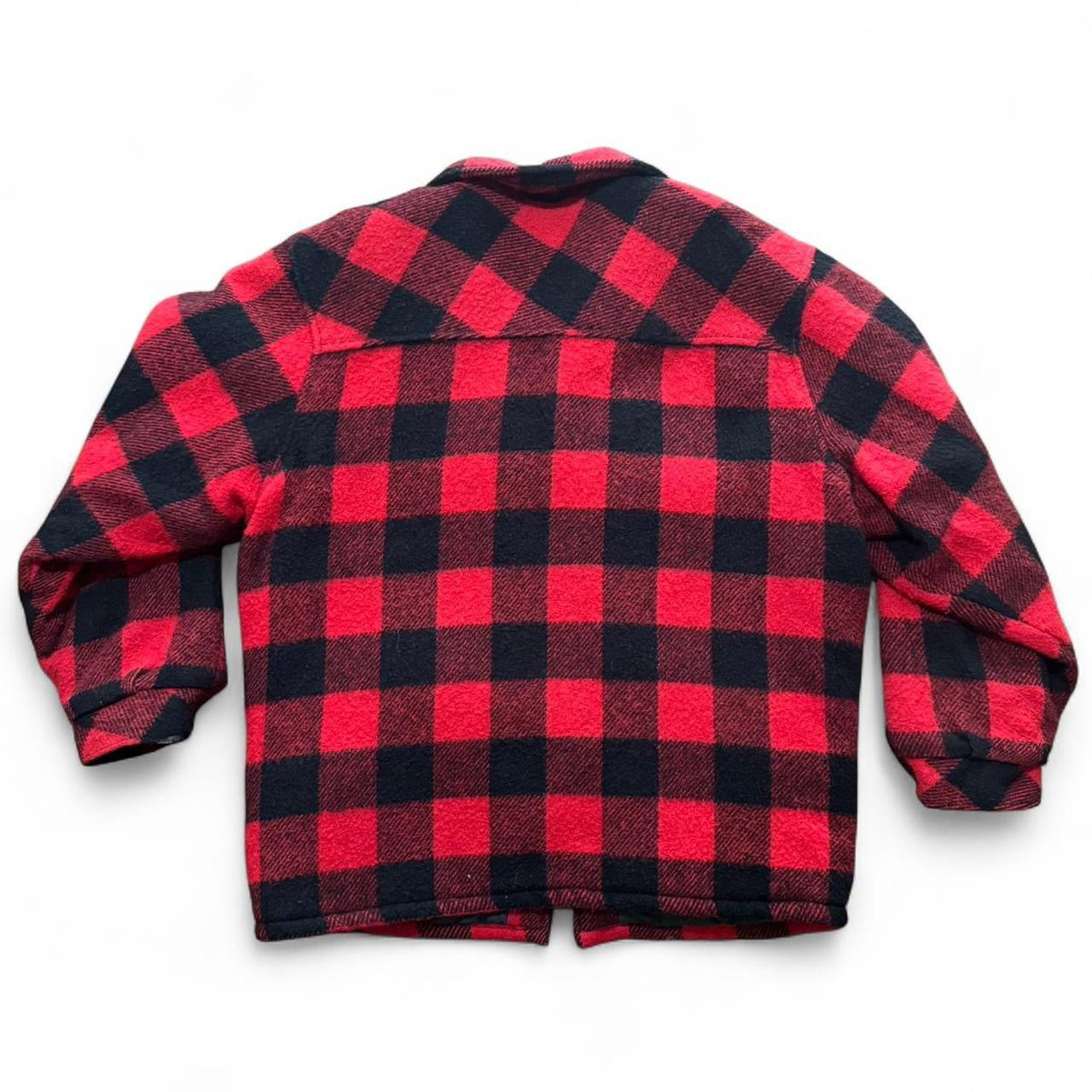 Wool Work King Big Mac Red Flannel Plaid Jacket