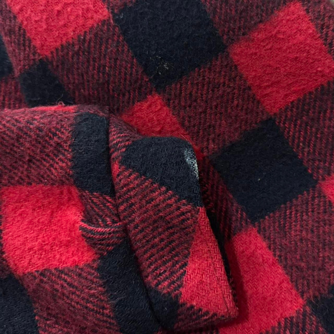 Wool Work King Big Mac Red Flannel Plaid Jacket