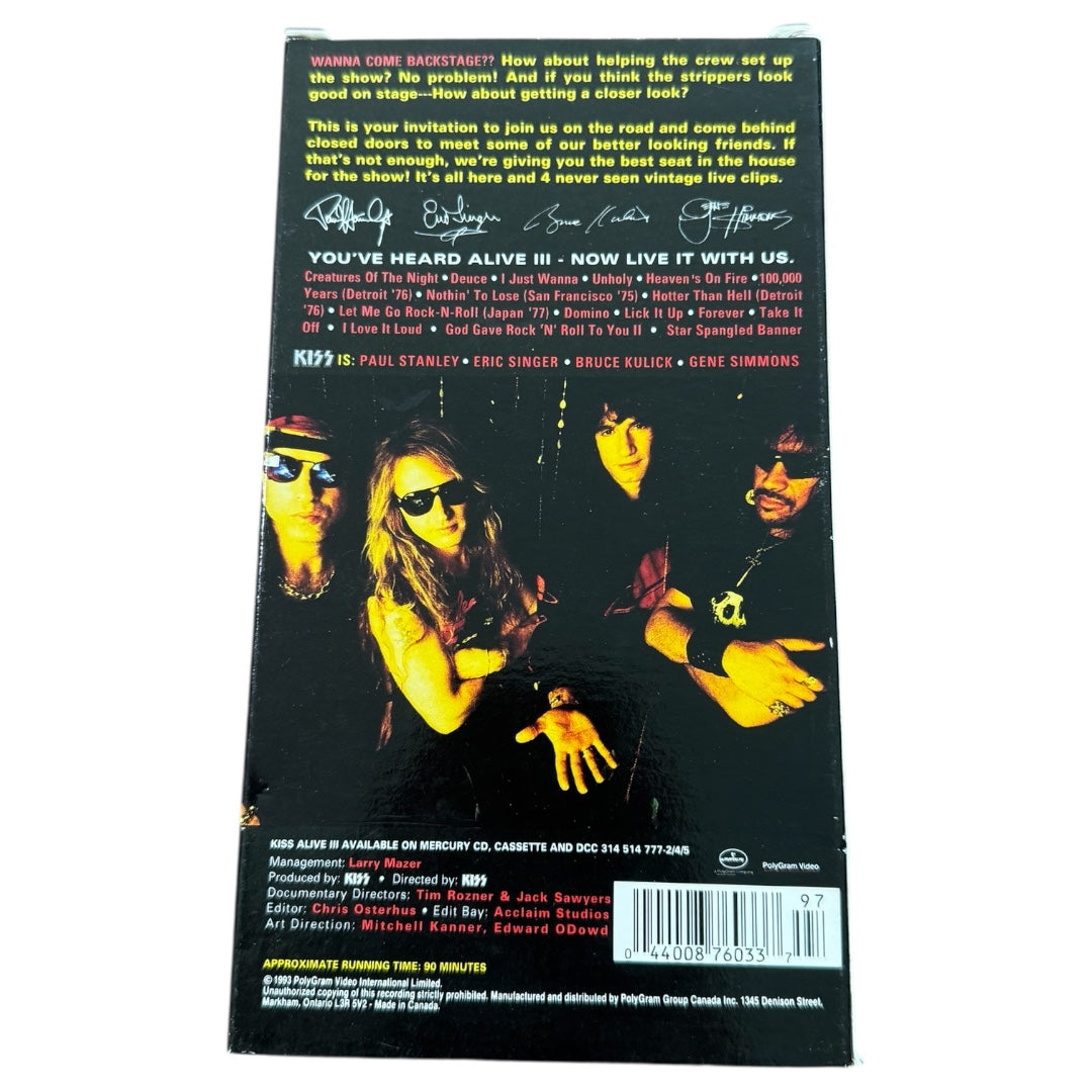 Kiss Konfidential VHS 1993