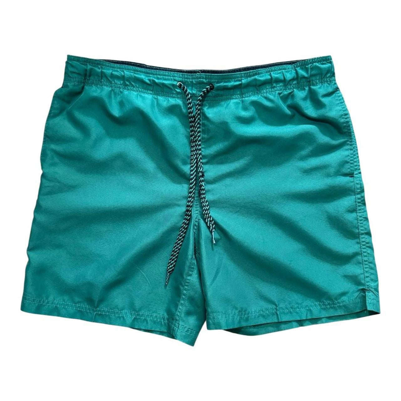 Y2K Green Swim Trunks