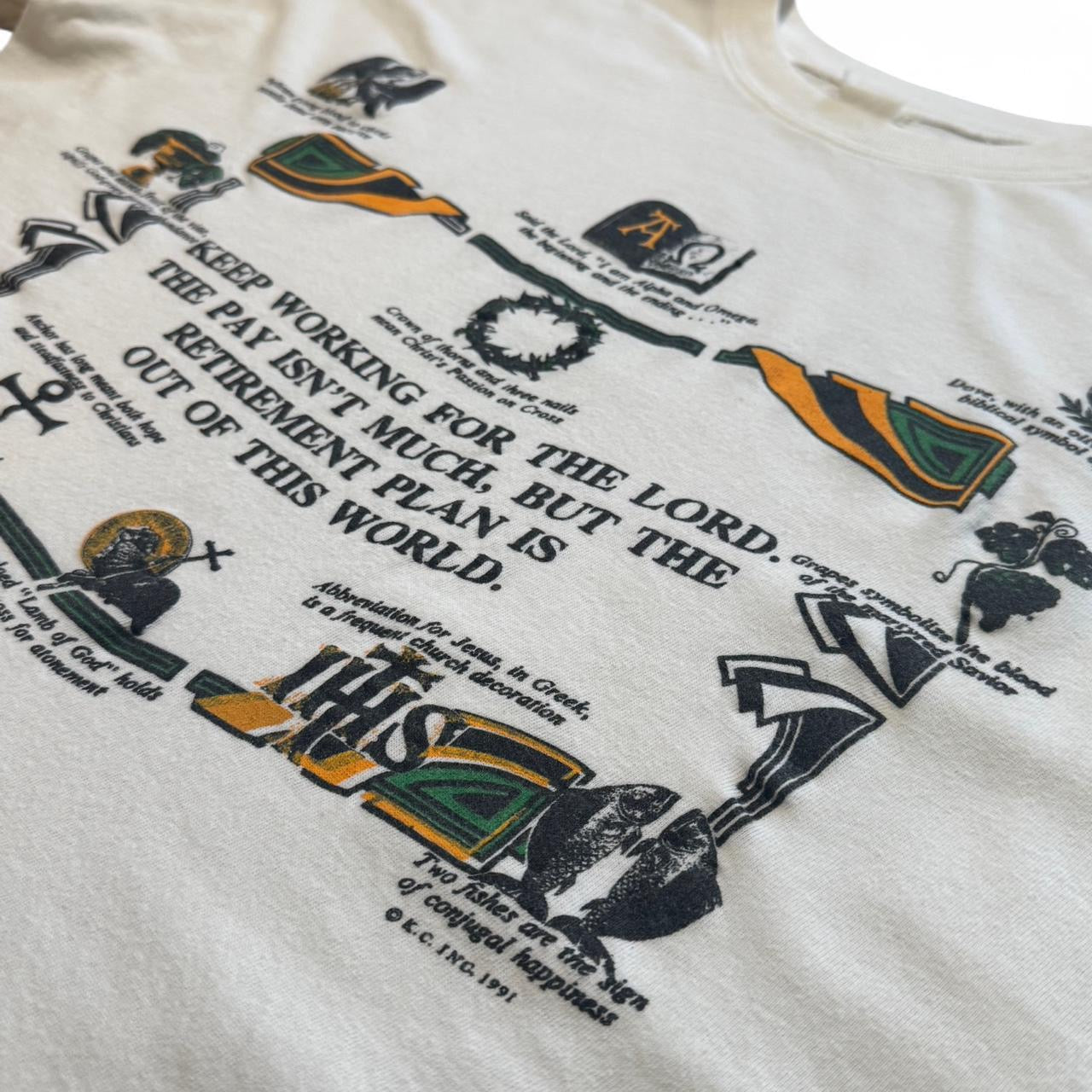 1990s "Keep Working for the Lord" Jesus T-shirt