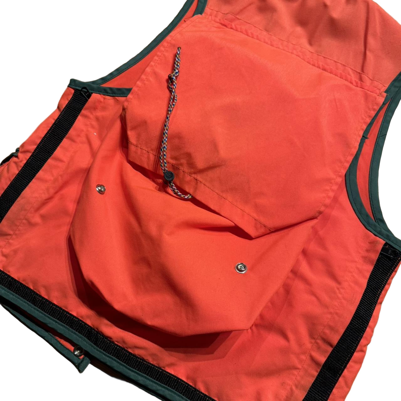 Vintage Orange & Green Hunting Vest