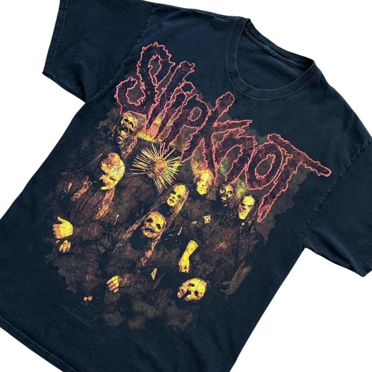 Y2K Slipknot Heavy Metal Band Concert Merch Graphic Doublesided T-shirt