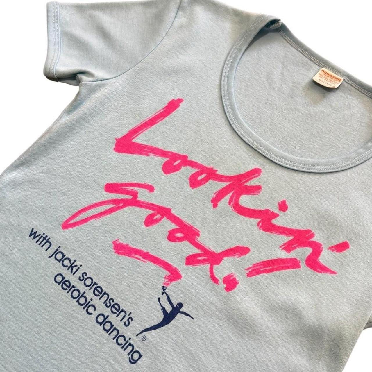 80s Jacki Sorensen Aerobic Dancing Instructor Fitness Scoop Neck T-Shirt