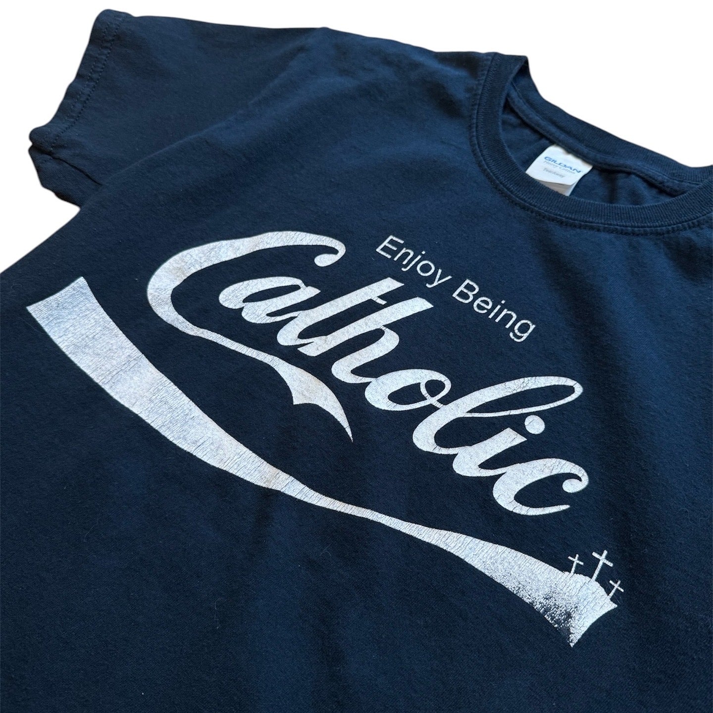 Y2K Enjoy Being Catholic Tee