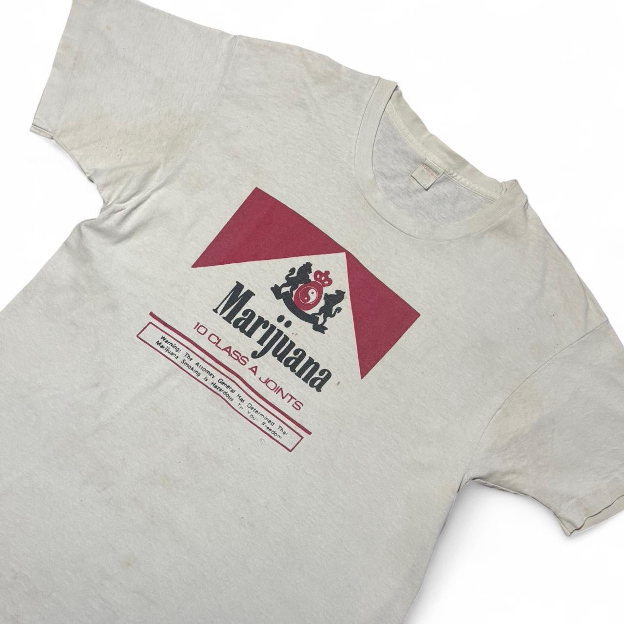 90s Marijuana Marlboro Parody Cigarette Stoner Tee