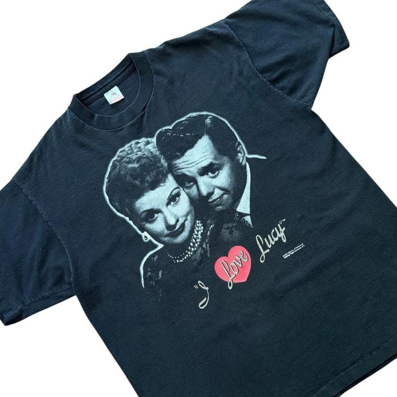 90s I Love Lucy CBS TV Show Promo Graphic Single Stitch T-Shirt