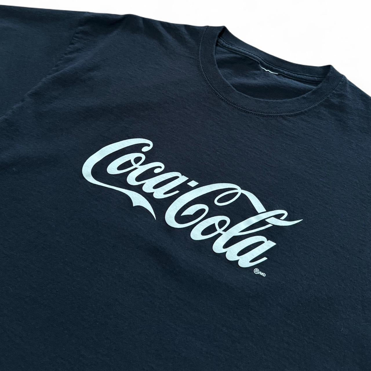 Y2K Coca-Cola Coke Spellout Logo Graphic Brand Promo Tee