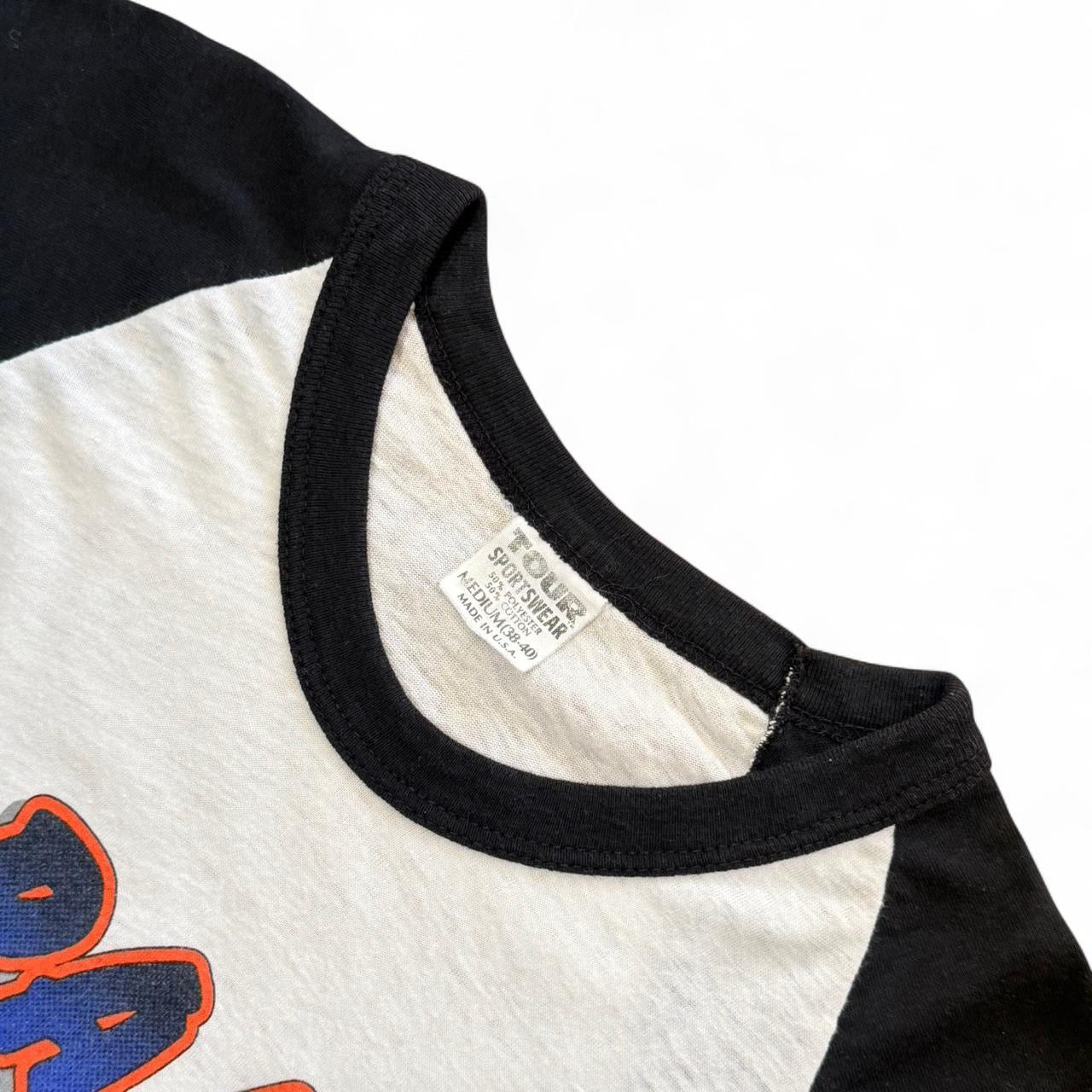 80s Oakland Athletics NY Giants Bay Bridge Series MLB Baseball Raglan
