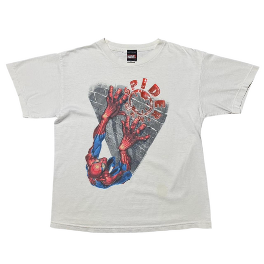 2002 Spiderman Marvel Comics Sparkle Graphic Tee