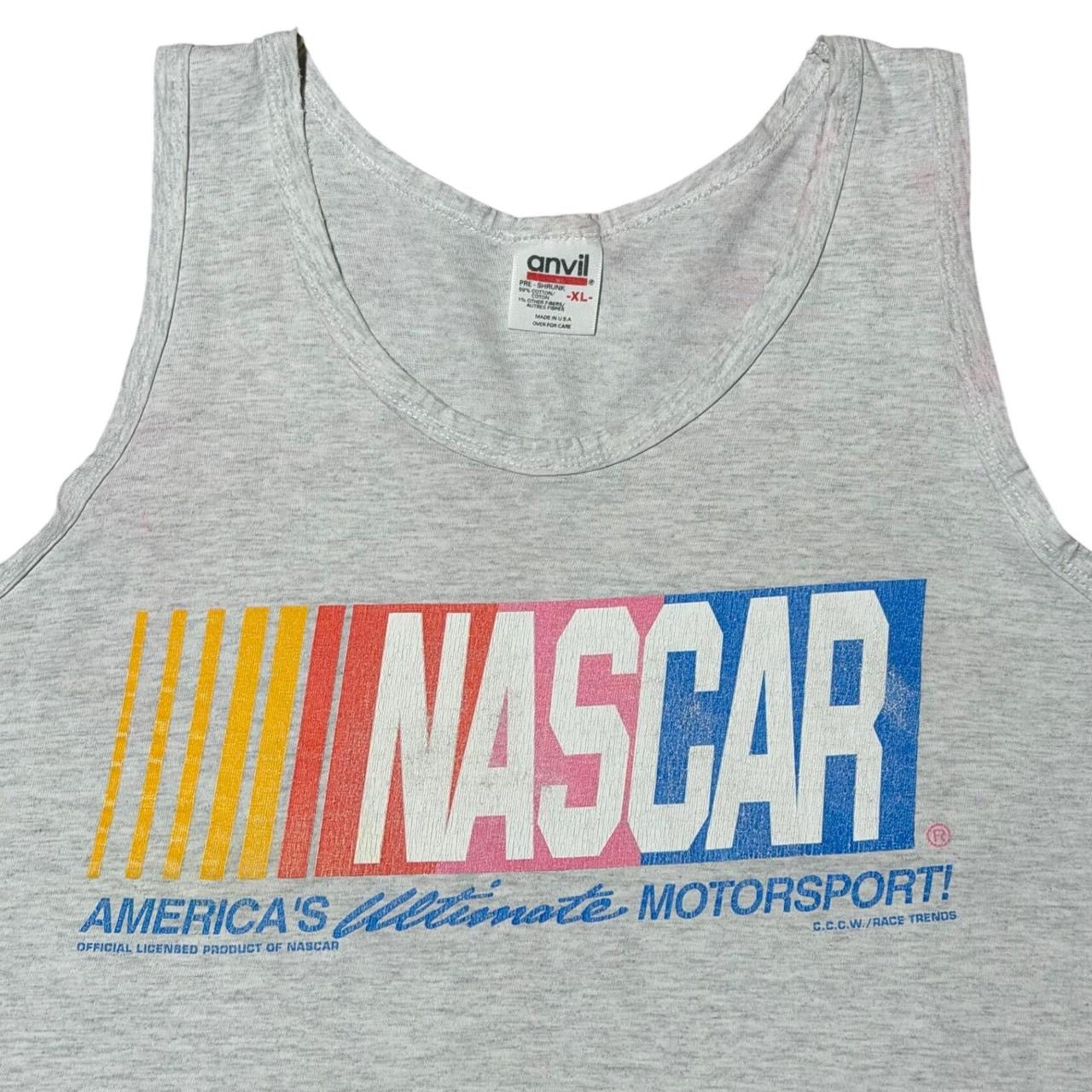 90s Nascar Racing Auto Cars Graphic Muscle Tank Top Classic Logo T-shirt