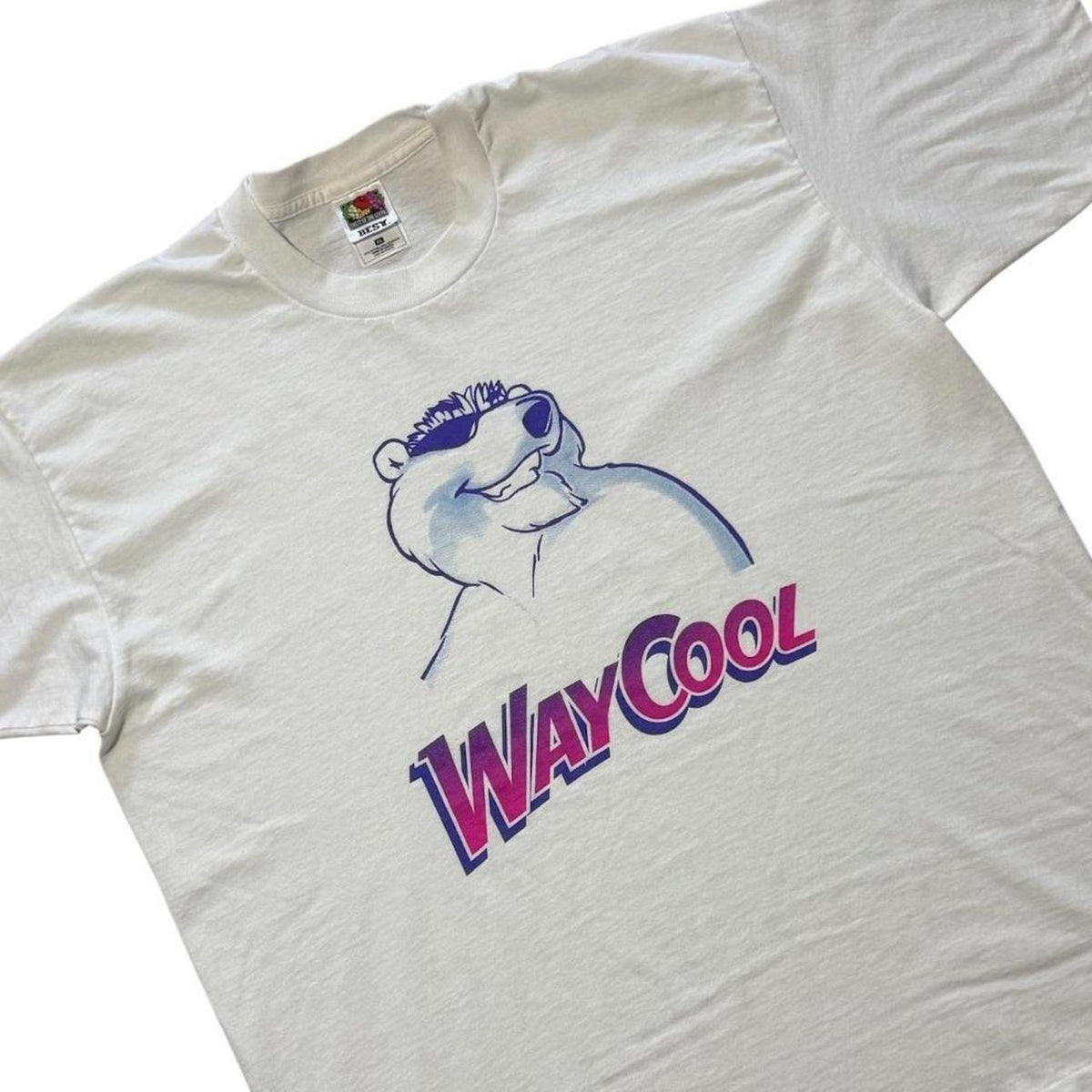 90s Way Cool Icee Drink Polar Bear Promotional Art Graphic Merch T-shirt