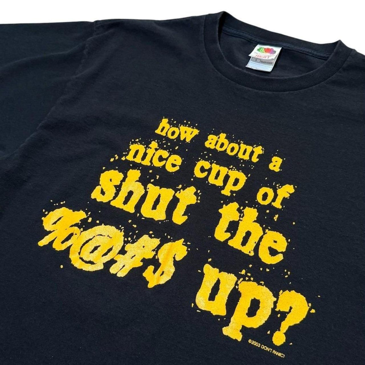 Y2K Shut The F*ck Up Slogan Offensive Rude Quote Graphic Funny T-shirt