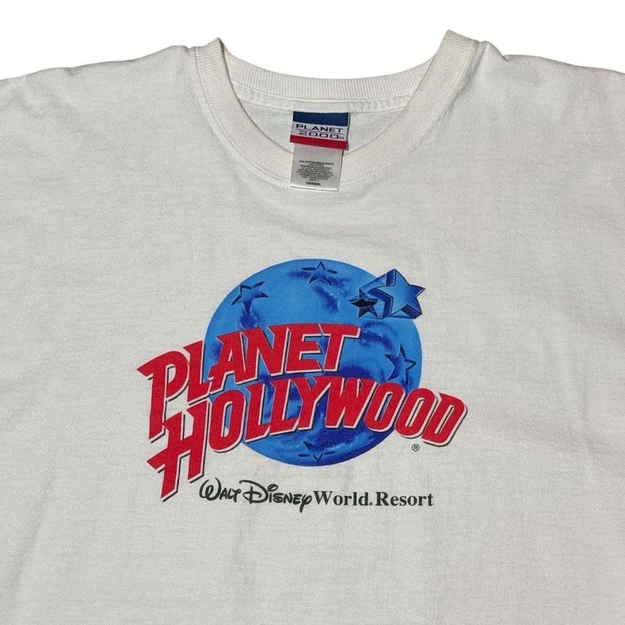 90s Y2K Planet Hollywood Walt Disney World Resort Logo Graphic T-Shirt