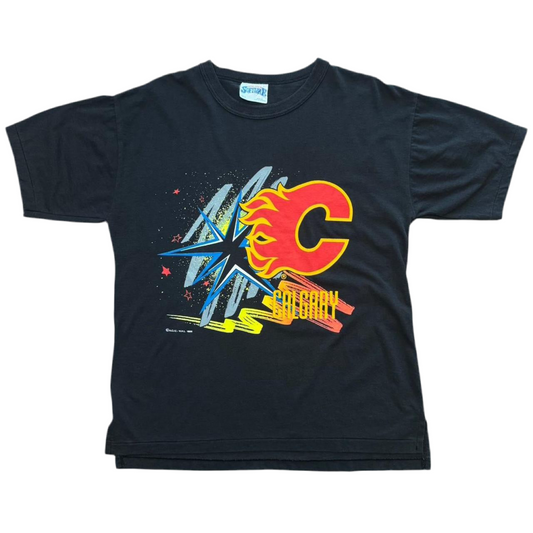 1989 Calgary Flames NHL Hockey Tee