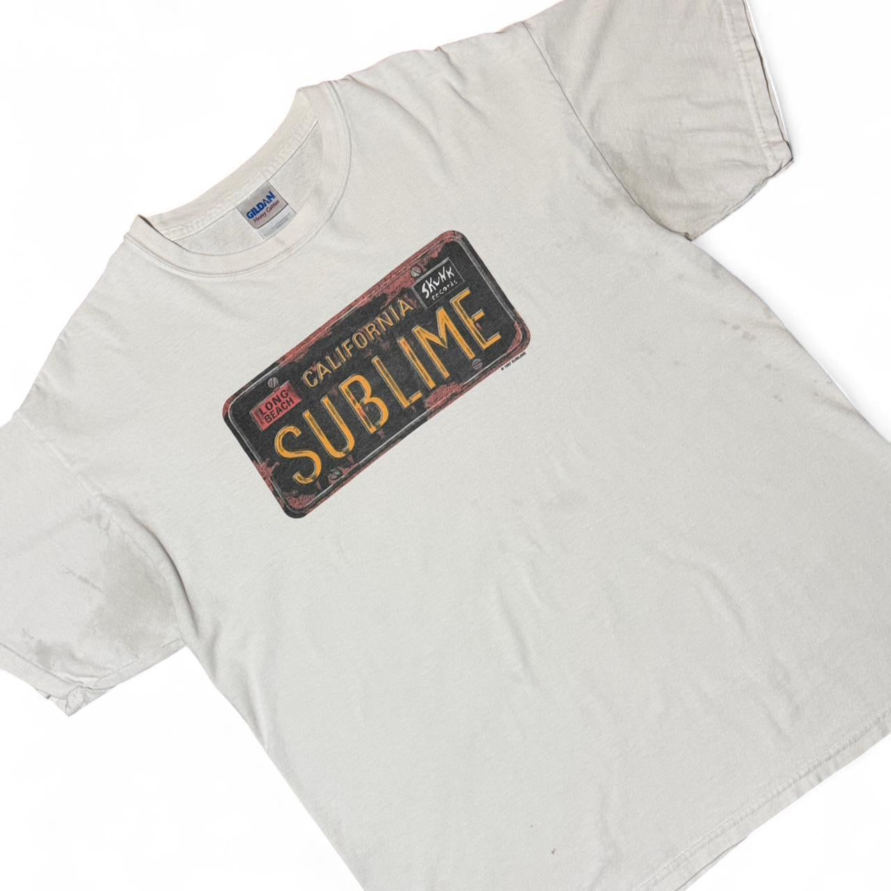 1997 Sublime Band Skunk Records License Plate Tour T-shirt