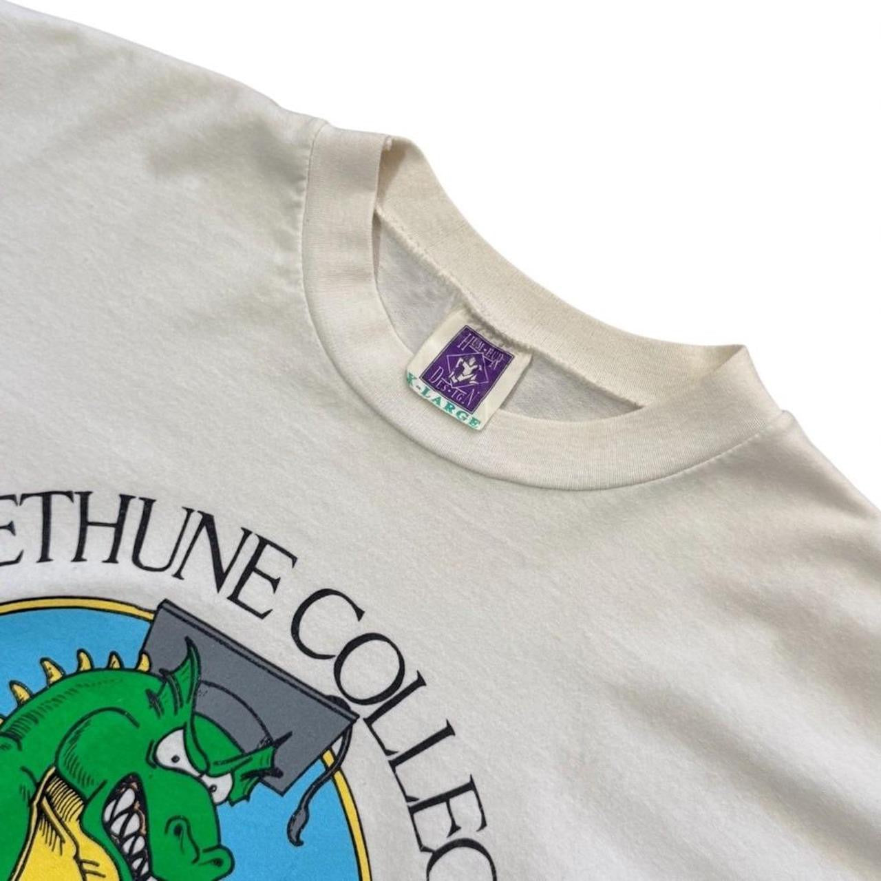90s Bethune College Eat Your Brain Dinosaur Dragon Art Graphic T-shirt