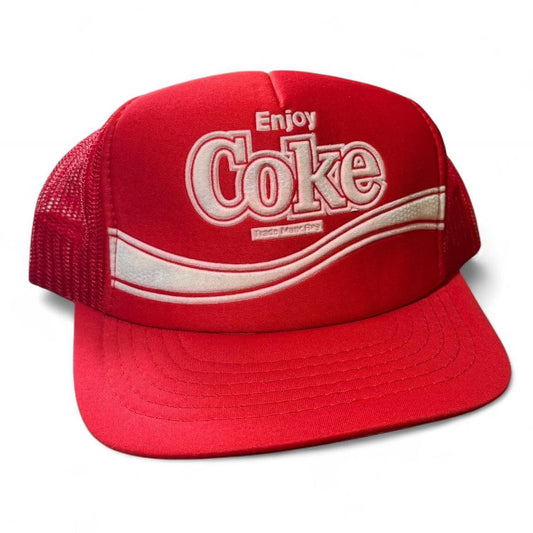 80s Coca Cola Mesh Snapback Trucker Hat