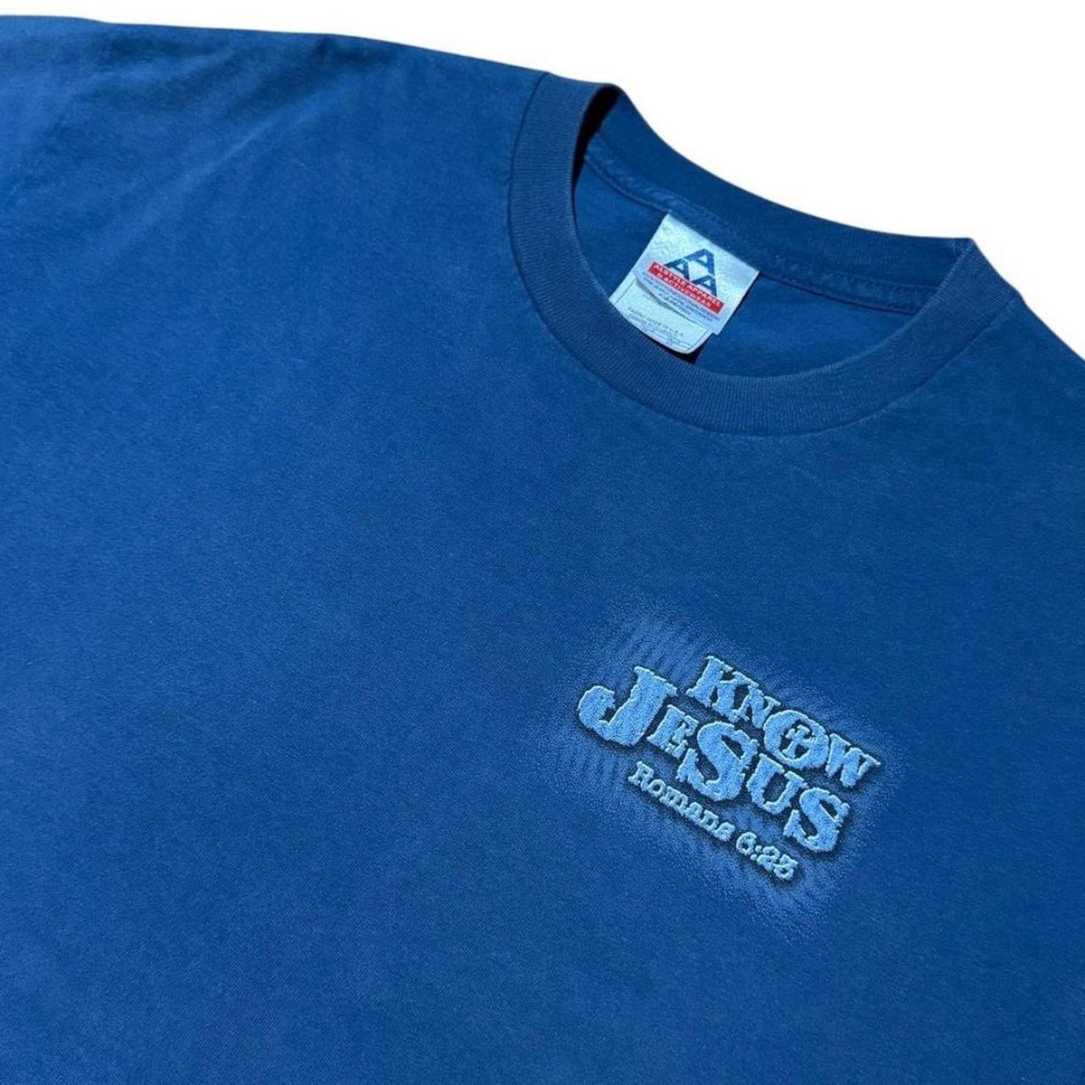 90s Know Jesus Roman Religious God Christian Bible Verse Graphic T-shirt