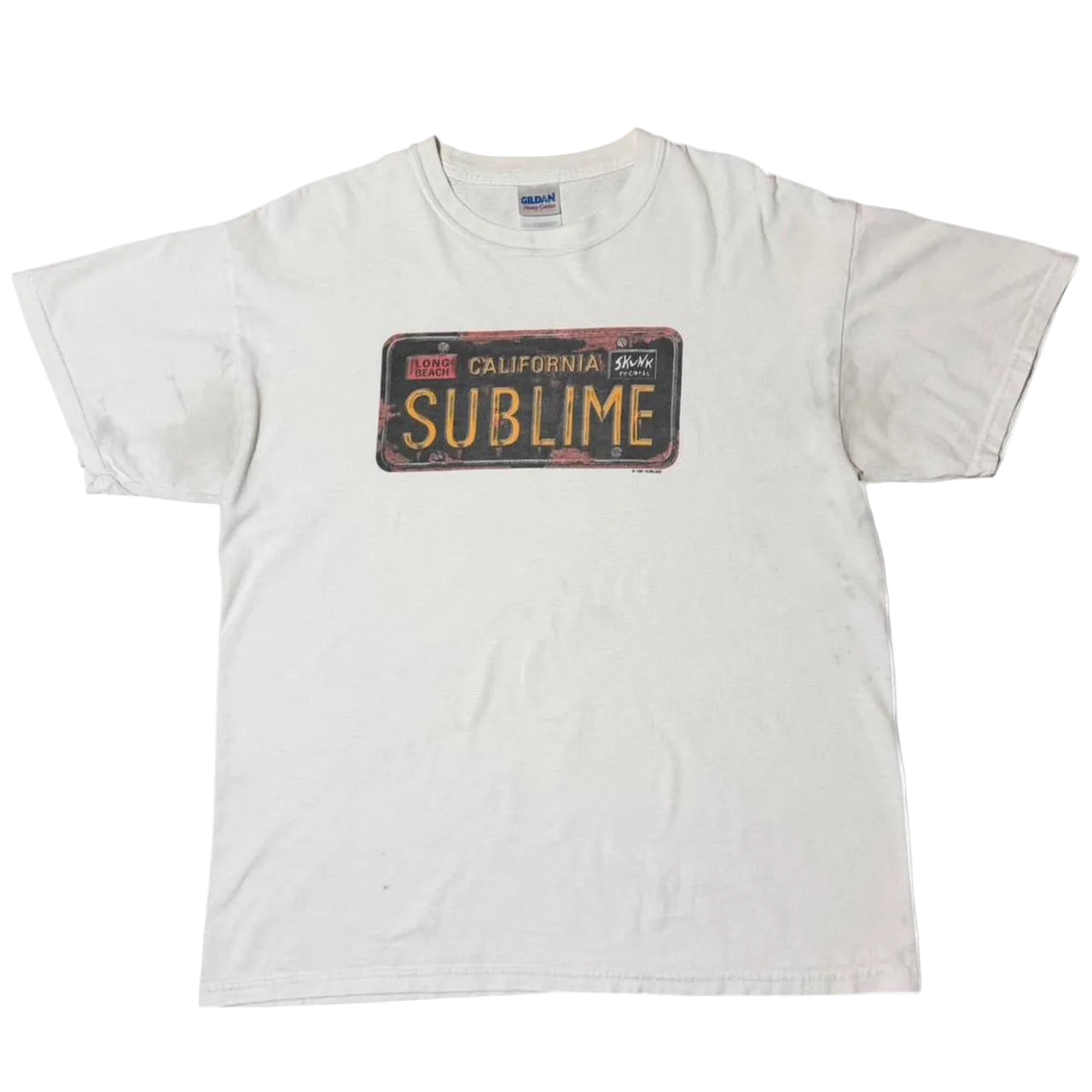 1997 Sublime Band Skunk Records License Plate Tour T-shirt