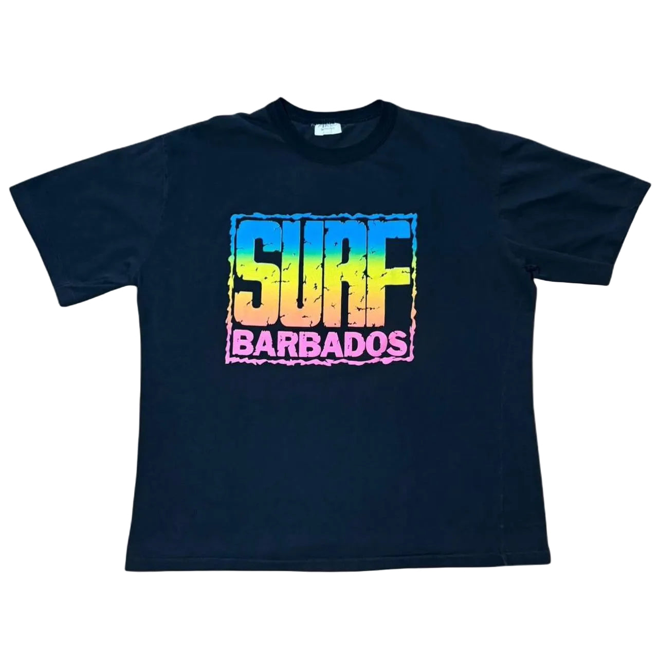 90s Ferino Surf Barbados Puff Print Gradient Graphic T-shirt