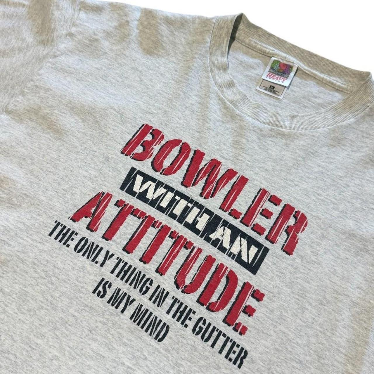 90s Bowler With An Attitude Humour Funny Joke Comedy Graphic T-Shirt