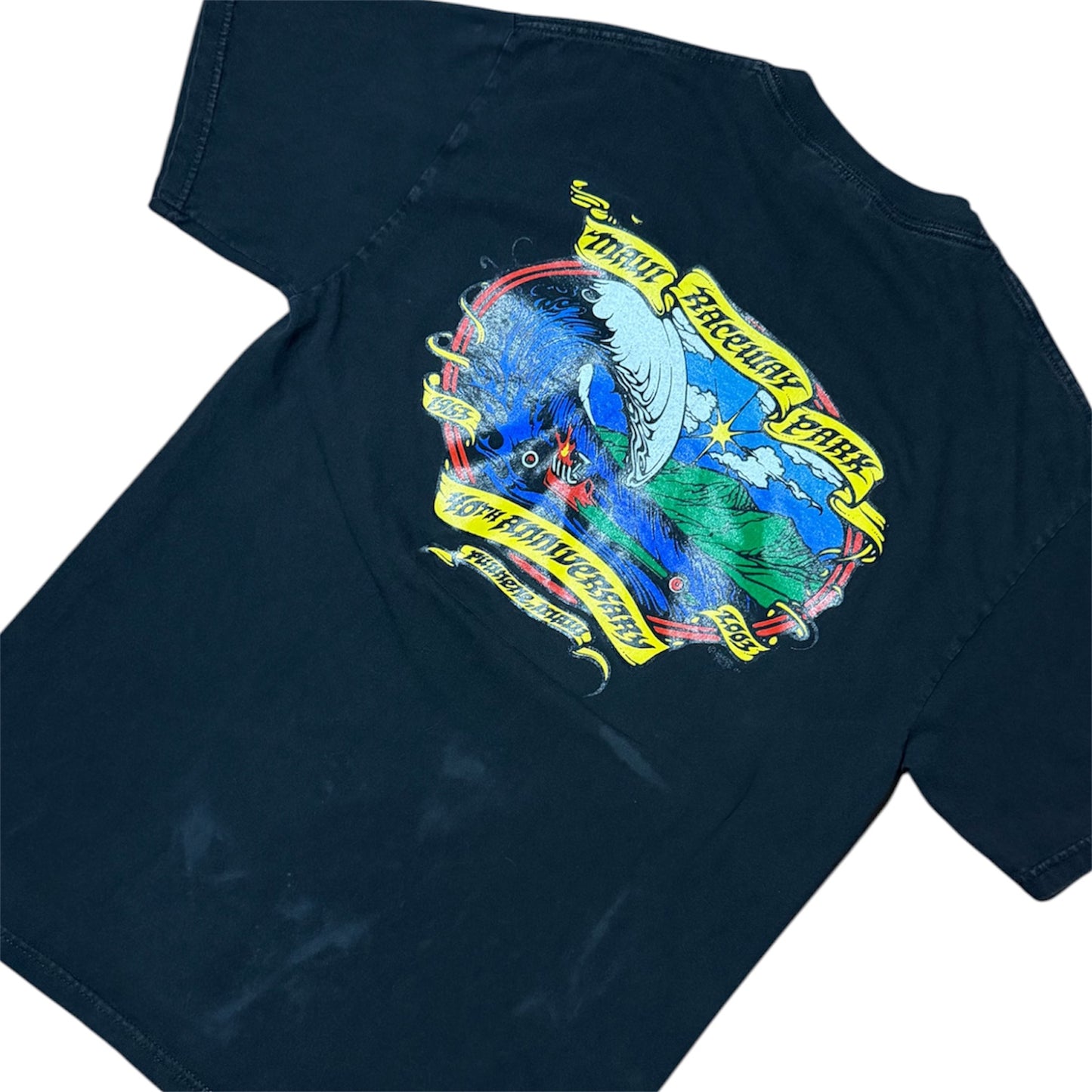 Y2K Maui Raceway Park NHRA 40th Anniversary Auto Cars Pocket T-Shirt
