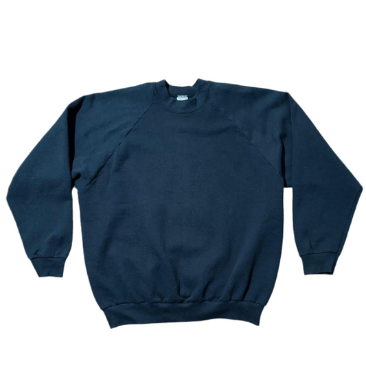 Vintage 90s Blank Black Crewneck Sweater