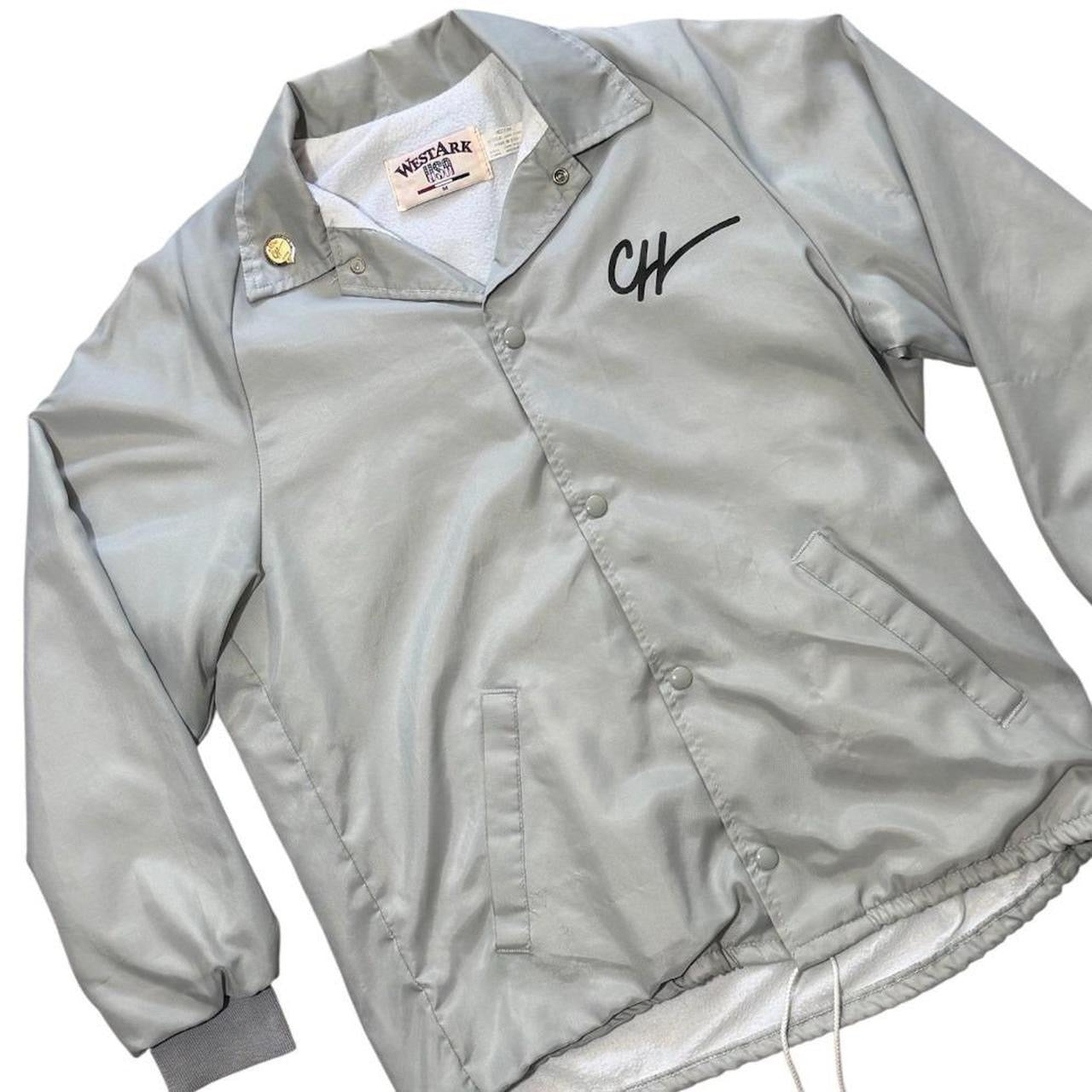 90s Westark USA Gray Crabtree-Harmon School Bus Graphic Coaches Jacket