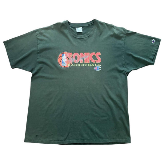 90s Seattle Sonics NBA Distressed Tee