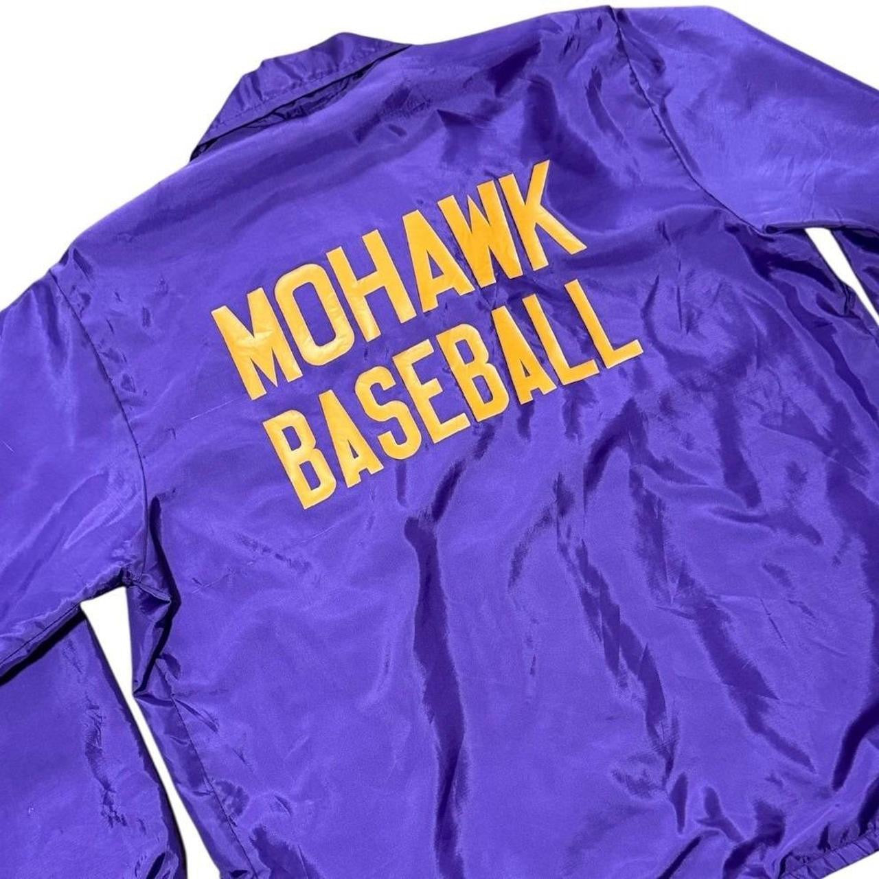 70s Nicklasson Athletic Purple Mohawk Baseball Coaches Sport Snap Jacket