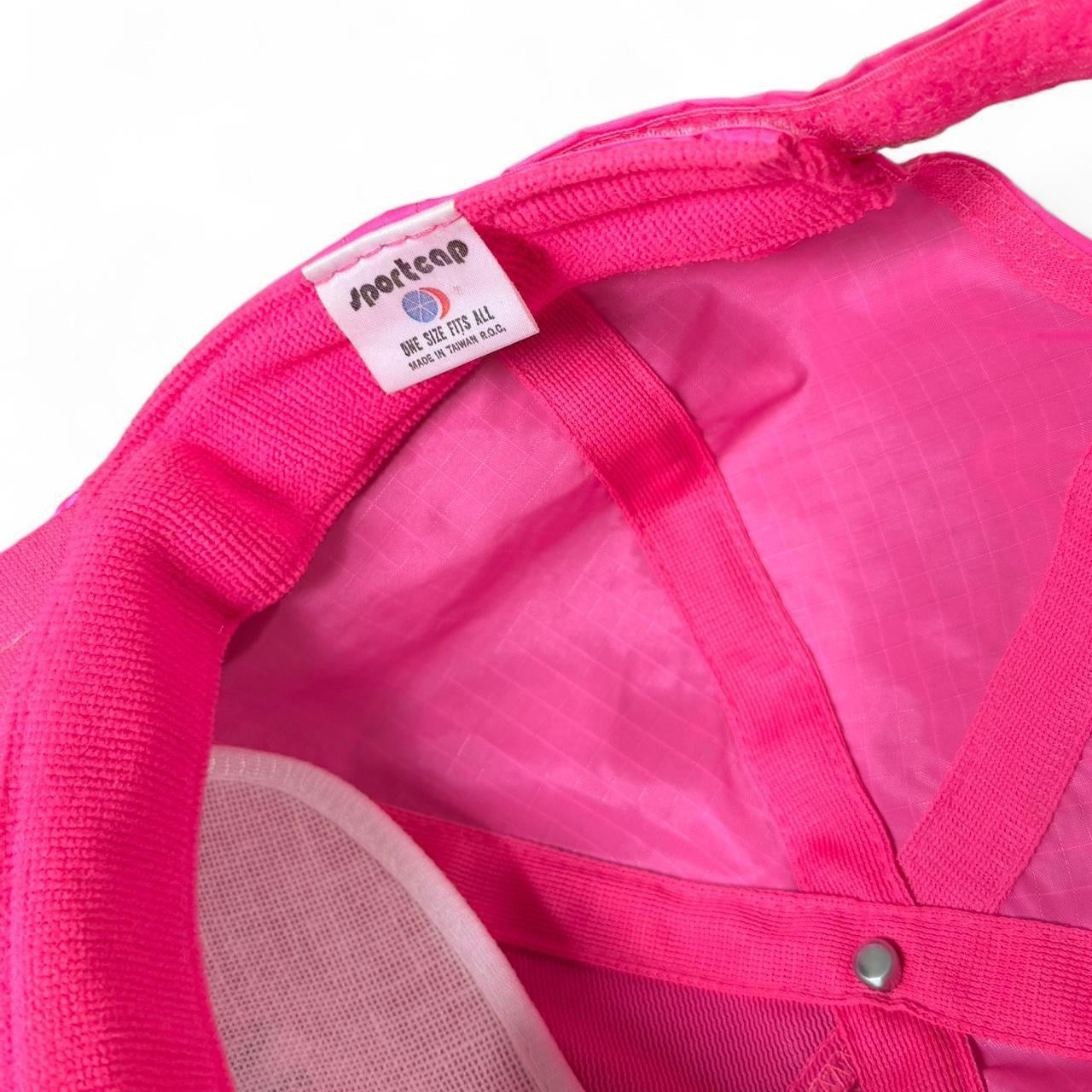 Vintage 90s Neon Hot Pink Maui Tourist Souvenir Beach Baseball Hat Cap