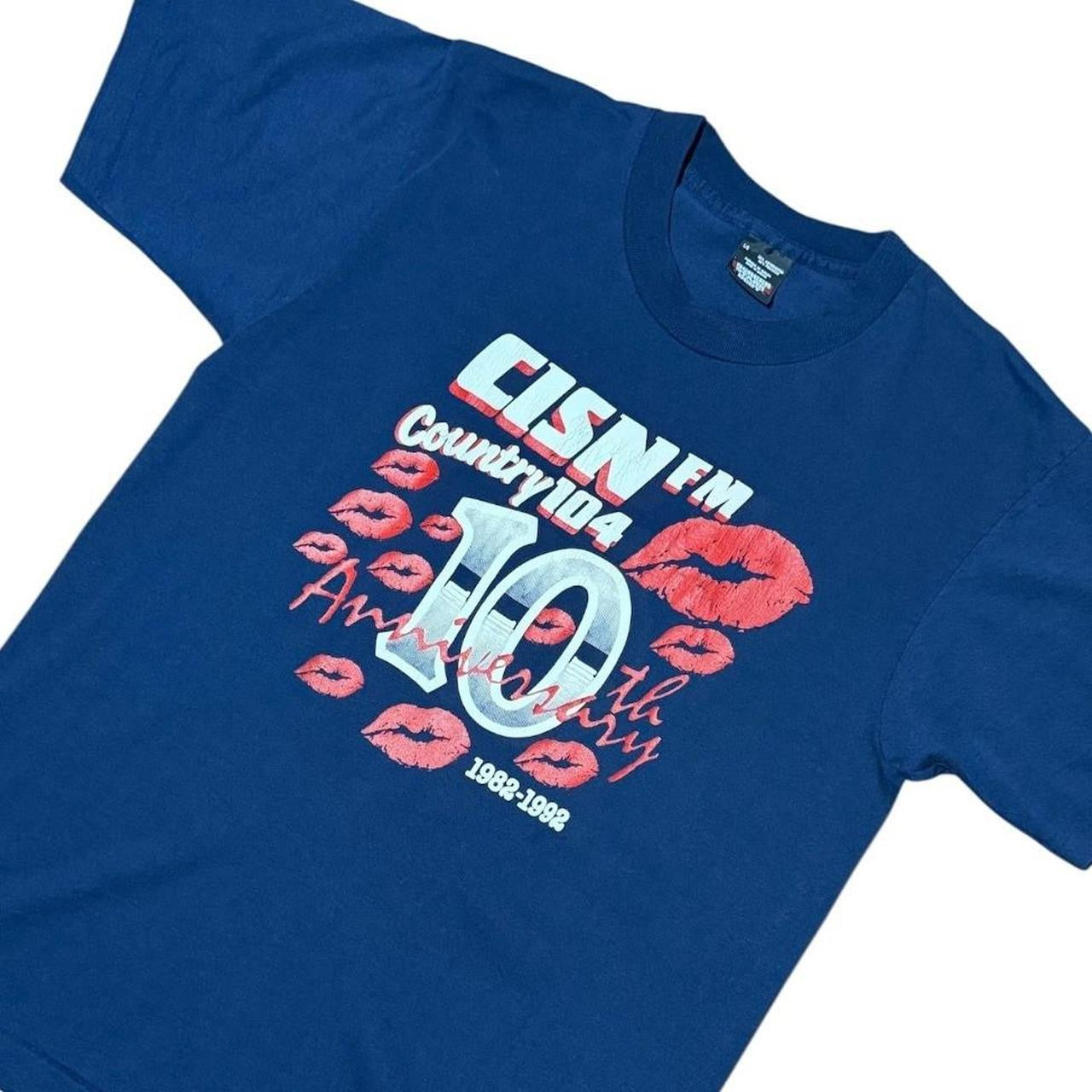 90s CISN FM Country Music Radio Station Anniversary Promo Merch T-shirt