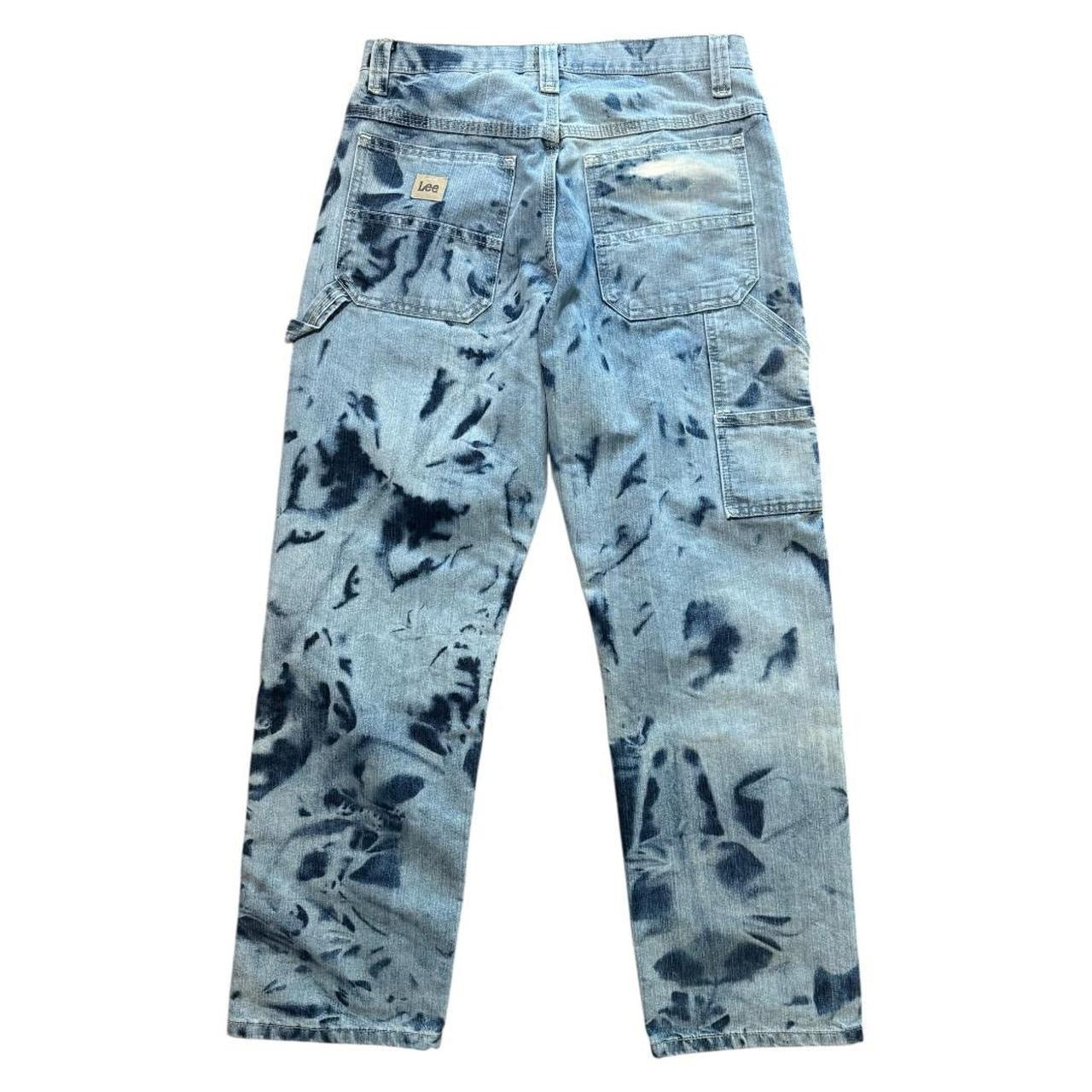 Custom Bleach Dyed Lee Carpenter Jeans