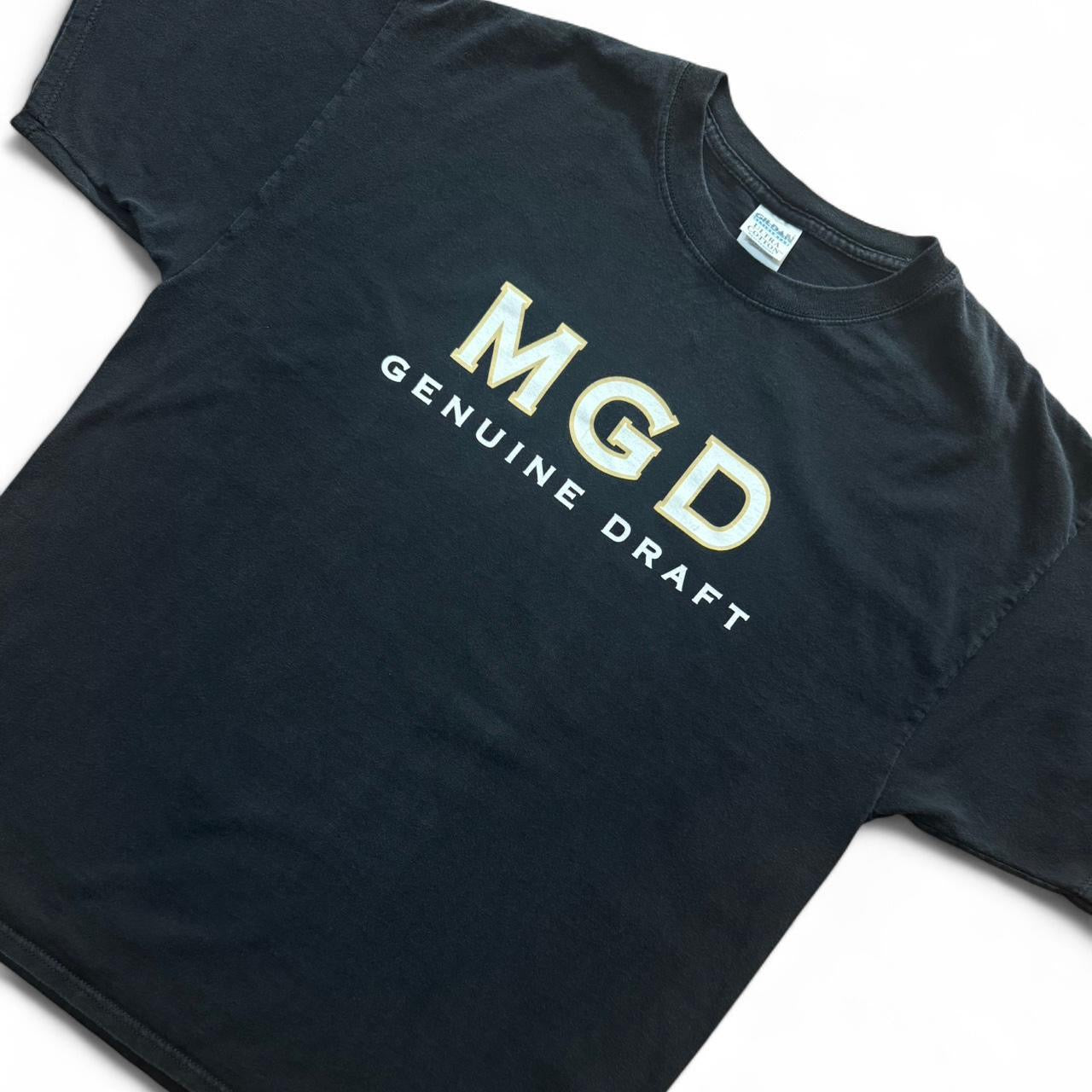 Black MGD Genuine Draft Beer Merch Tee