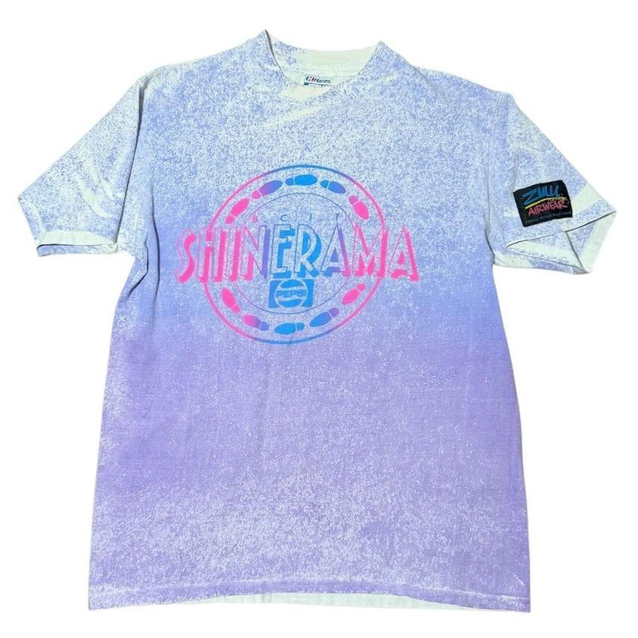 90s Zulu Shinerama Pepsi Purple Acid Wash Tie Dye Promo Graphic T-shirt