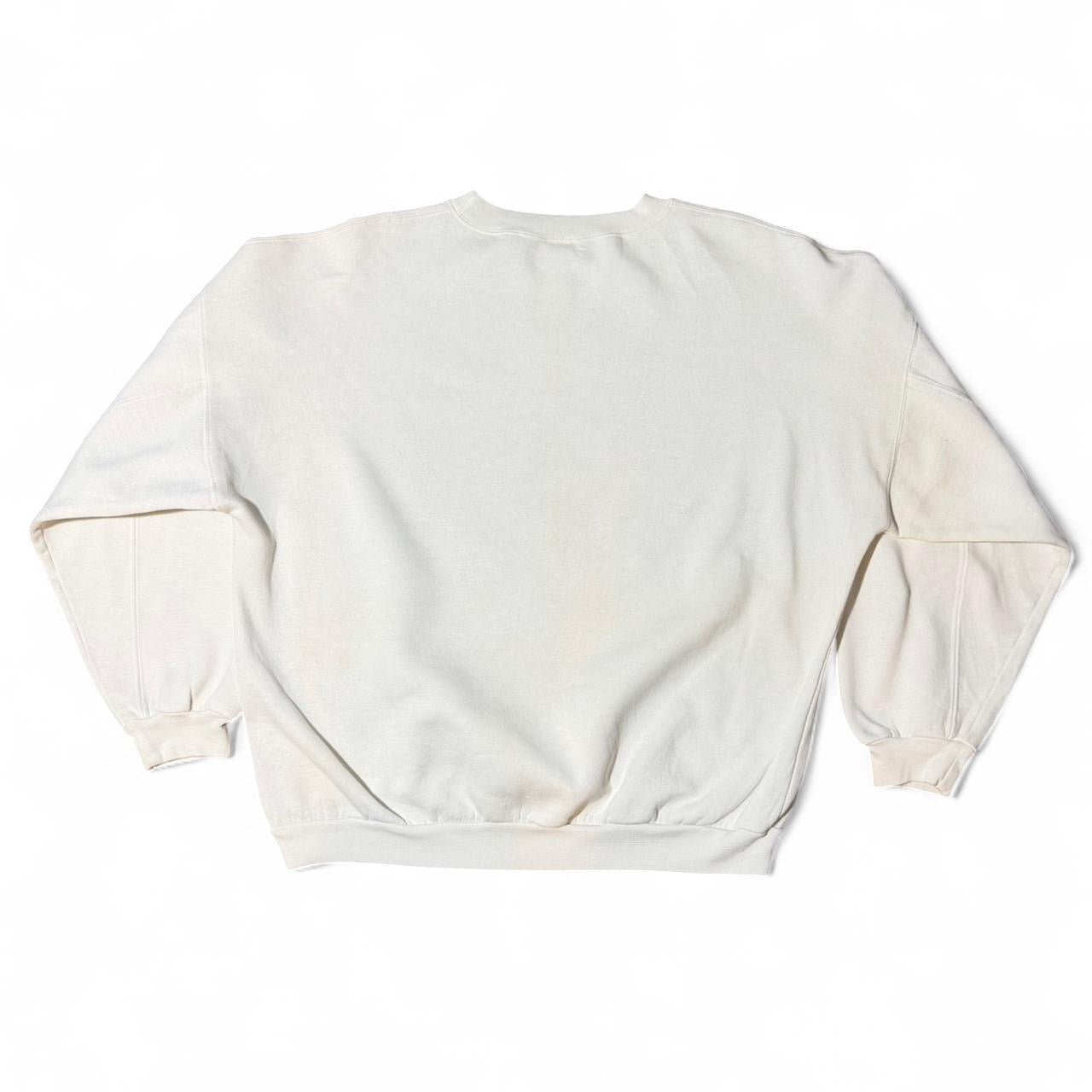 80s New Zealand Flag Sheep Animal Souvenir Pullover Crewneck