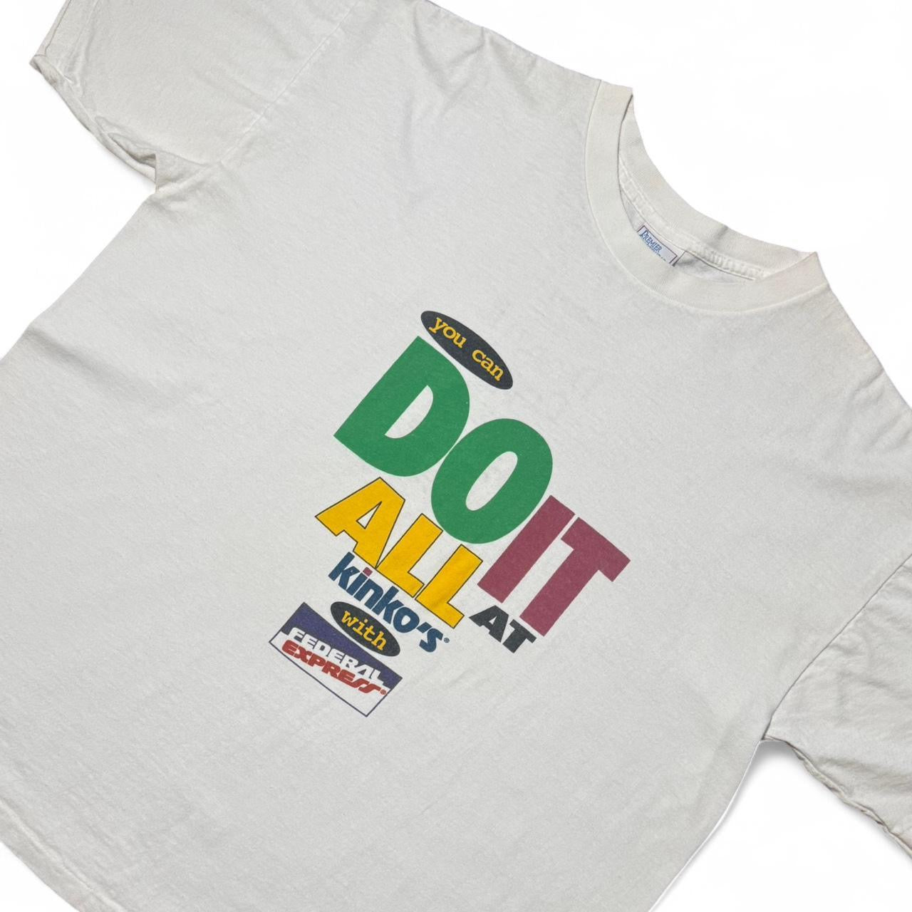90s "Do It All At Kinko's" Graphic Design Art Printing Tee