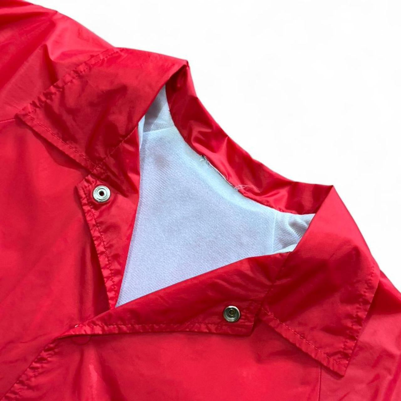 Y2K Bompton Hip Hop Rap LA YG Red Button Up Coaches Jacket Windbreaker