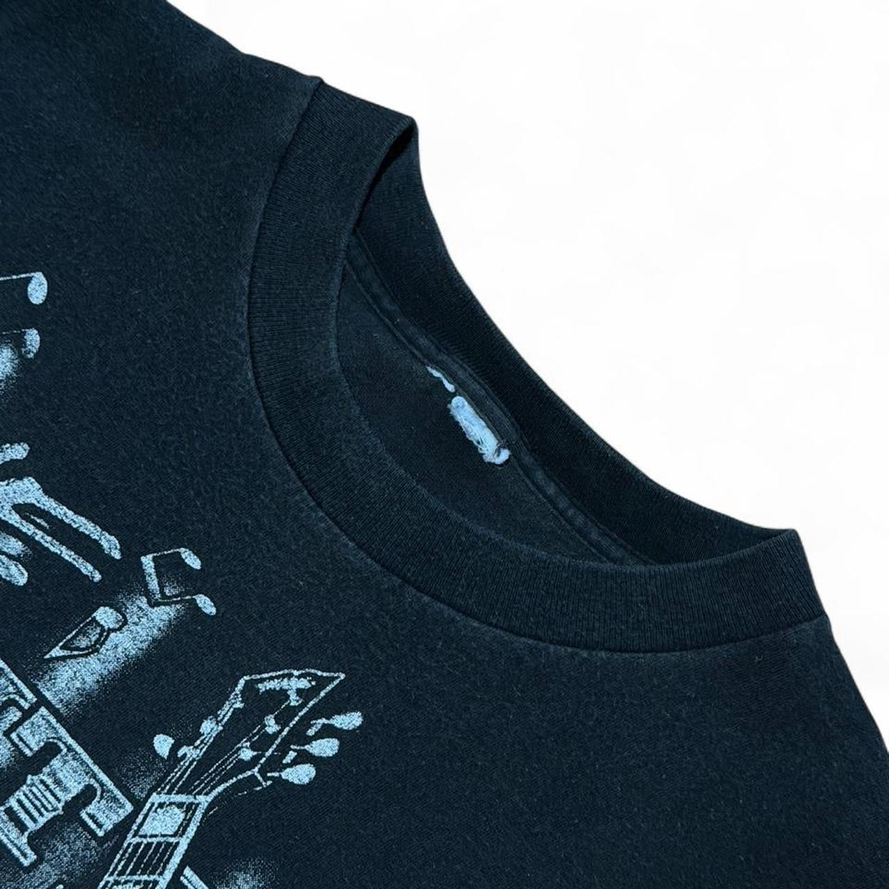 Vintage 90s Gone Country Music Instruments Cowboy Hat Boots Graphic T-shirt
