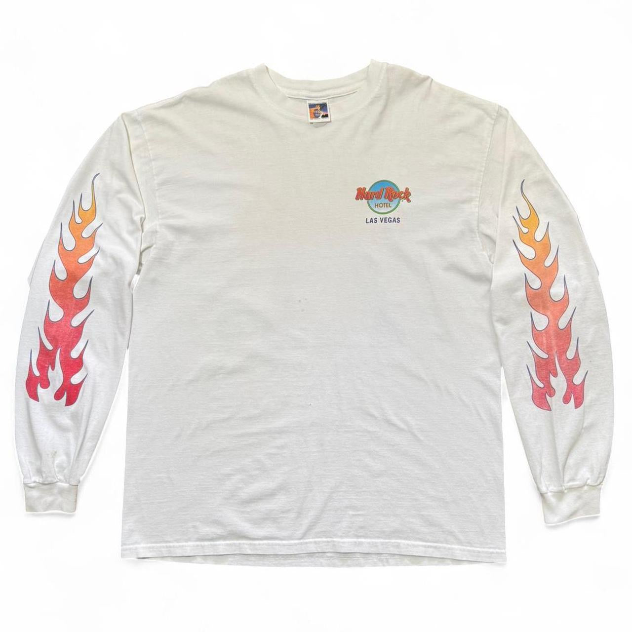 90s Hard Rock Cafe Las Vegas Hot Rod Flames Long Sleeve Shirt