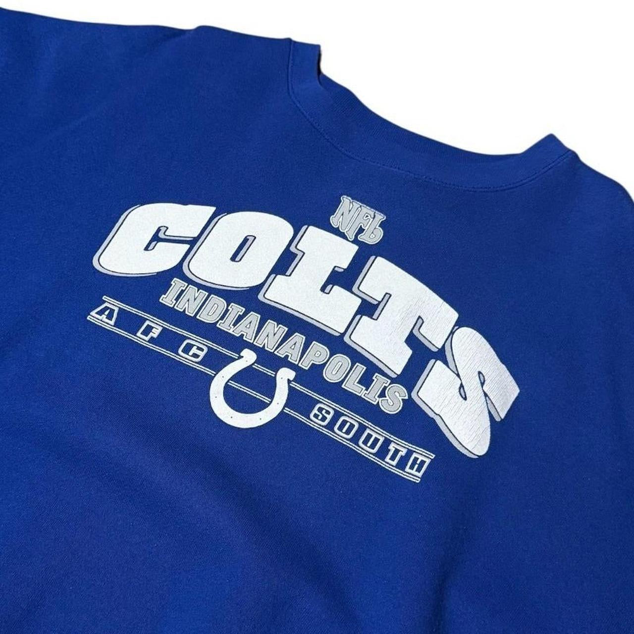 90s NFL Indianapolis Colts Football AFC South Graphic Crewneck Sweater