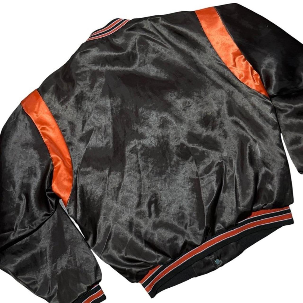 80s Cleveland Browns NFL USA Football Satin Sports Varsity Bomber Jacket