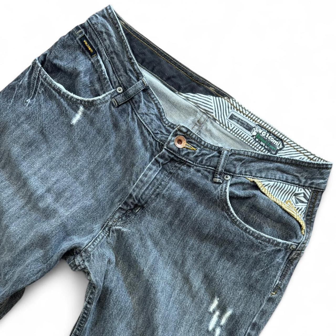 Y2K Volcom Grey Skate Jeans