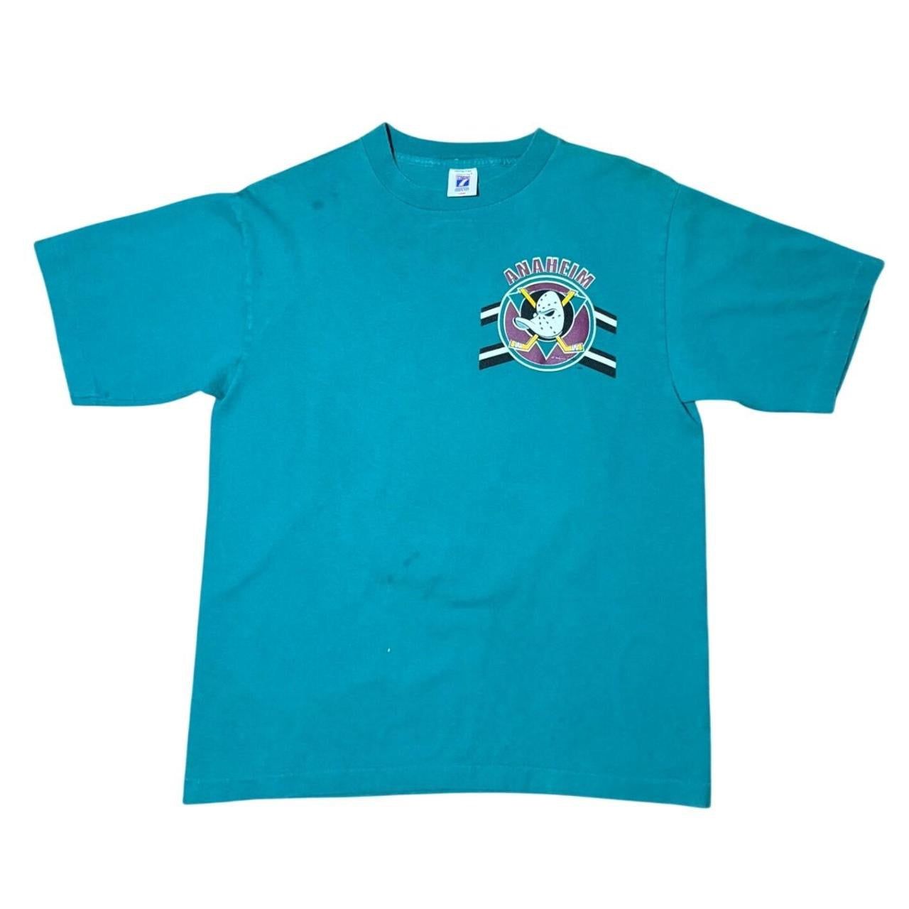 90s Anaheim Mighty Ducks NHL Hockey Sports Graphic Mask Logo 7 T-shirt