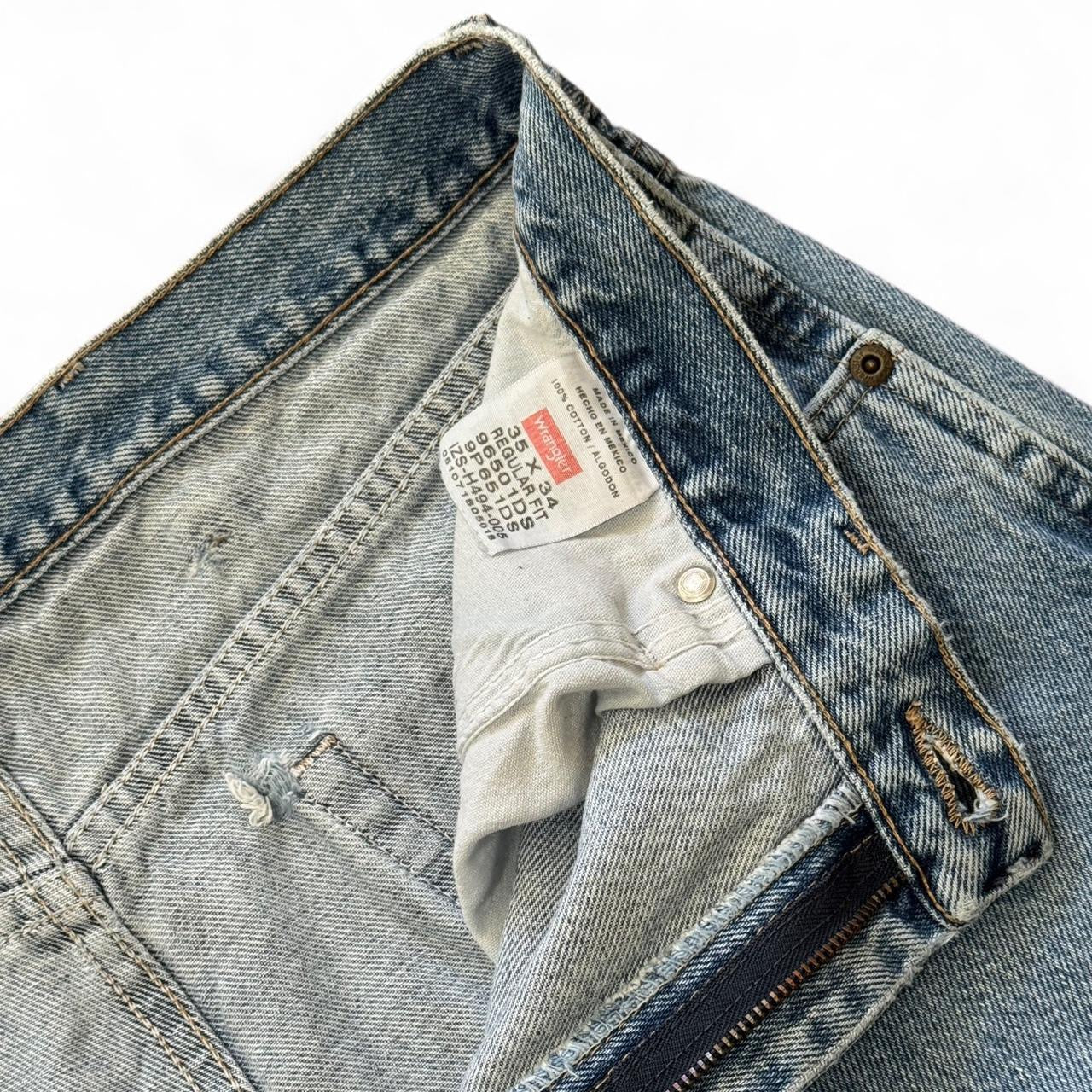 90s Light Wash Blue Wrangler Straight Leg Jeans
