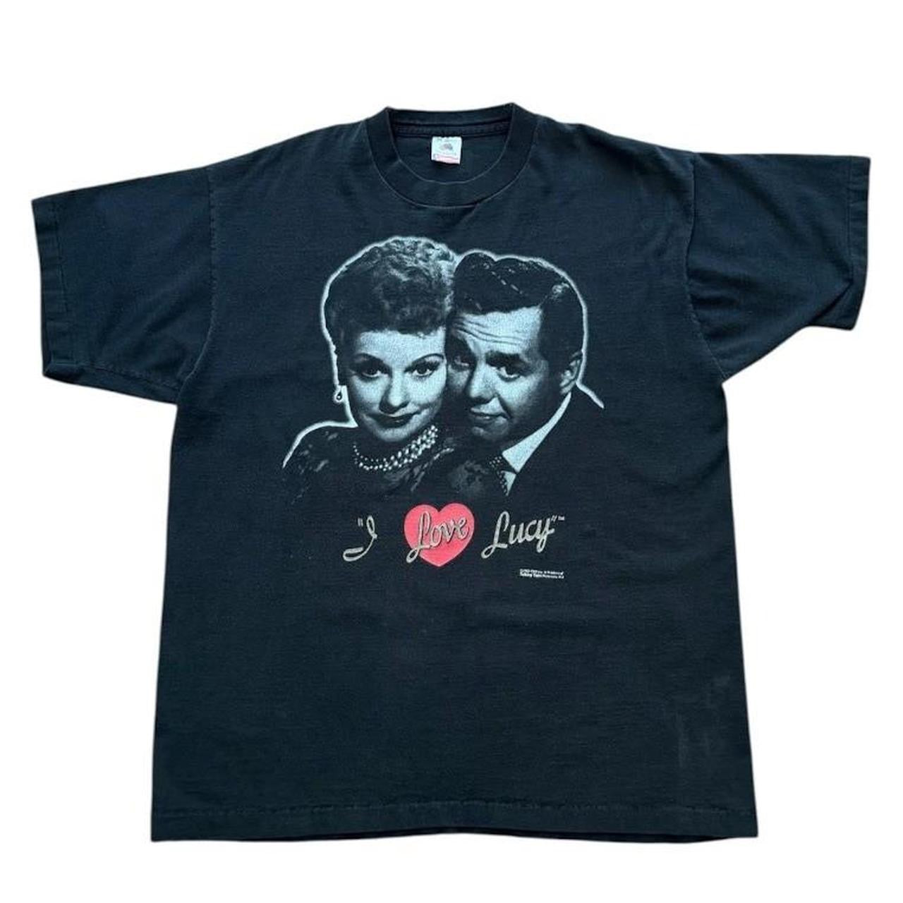 90s I Love Lucy CBS TV Show Promo Graphic Single Stitch T-Shirt