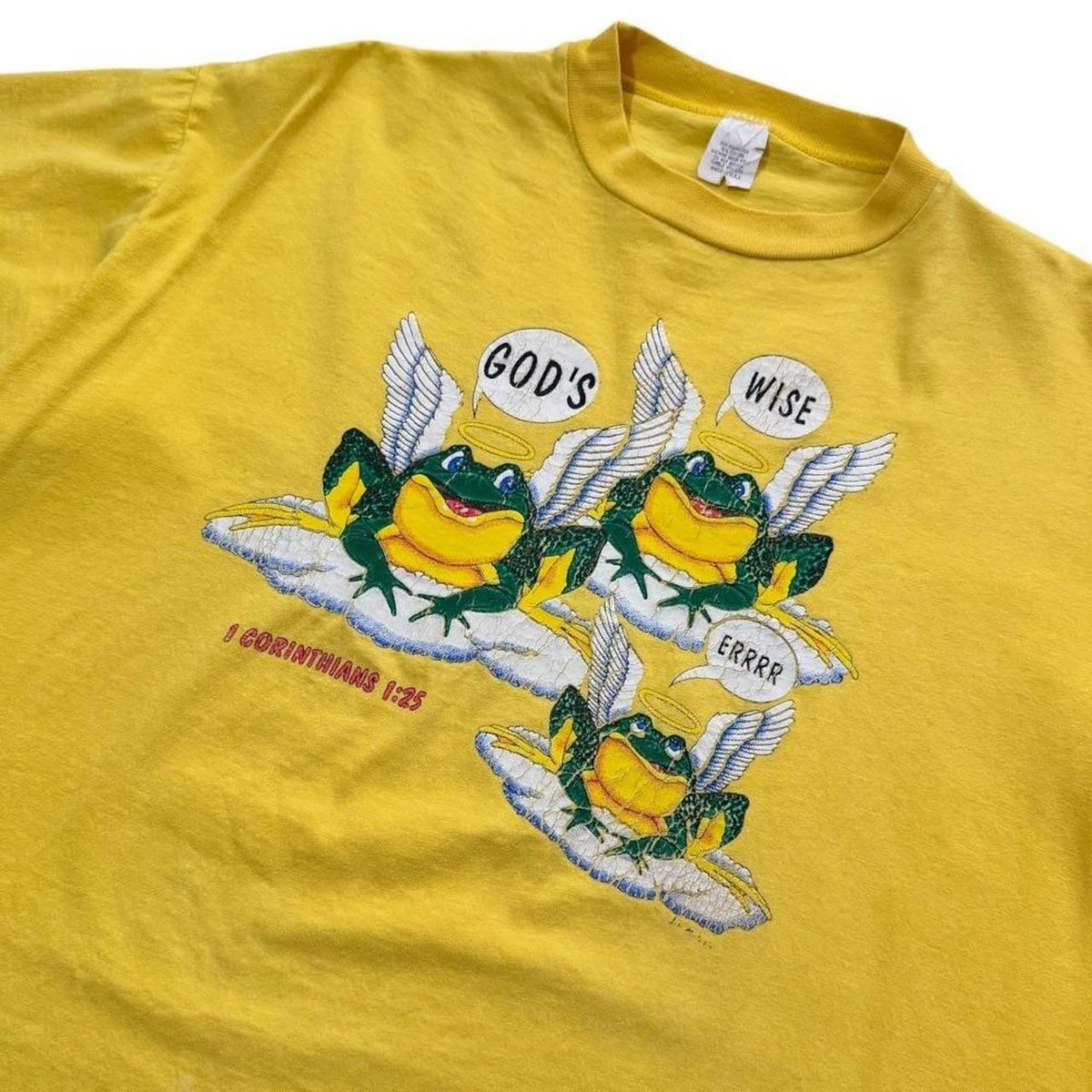 90s Budweiser Frogs Christian Parody Religious Jesus Corinthians T-shirt